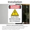 Signmission Electric Meter Room Danger Sign, Vinyl Decal, 10in W x 14in L, 2PK OS-2PACK-DS-D-1014-V-1192 - alternate 6